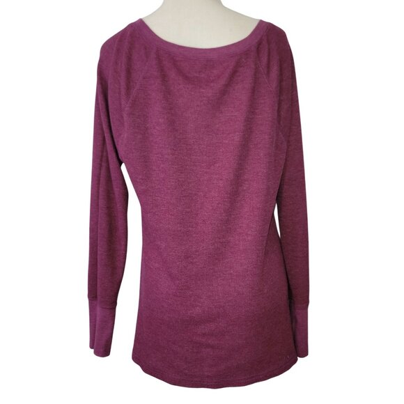 LOT of Old Navy Women's Long Sleeve Waffle Knit Tops XL Purple & Blue Set - Picture 5 of 16